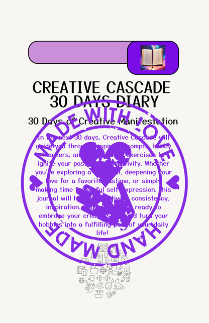 Creative Cascade: 30-Day Creativity & Hobby Manifestation Journal