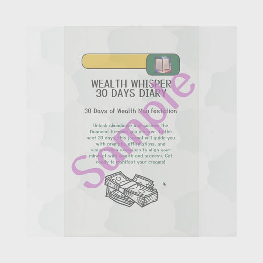 Wealth Whisper Journal: 30-Day Financial Manifestation Digital Planner